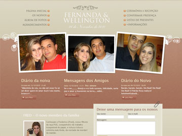 Site de Casamento – Fernanda e Wellington